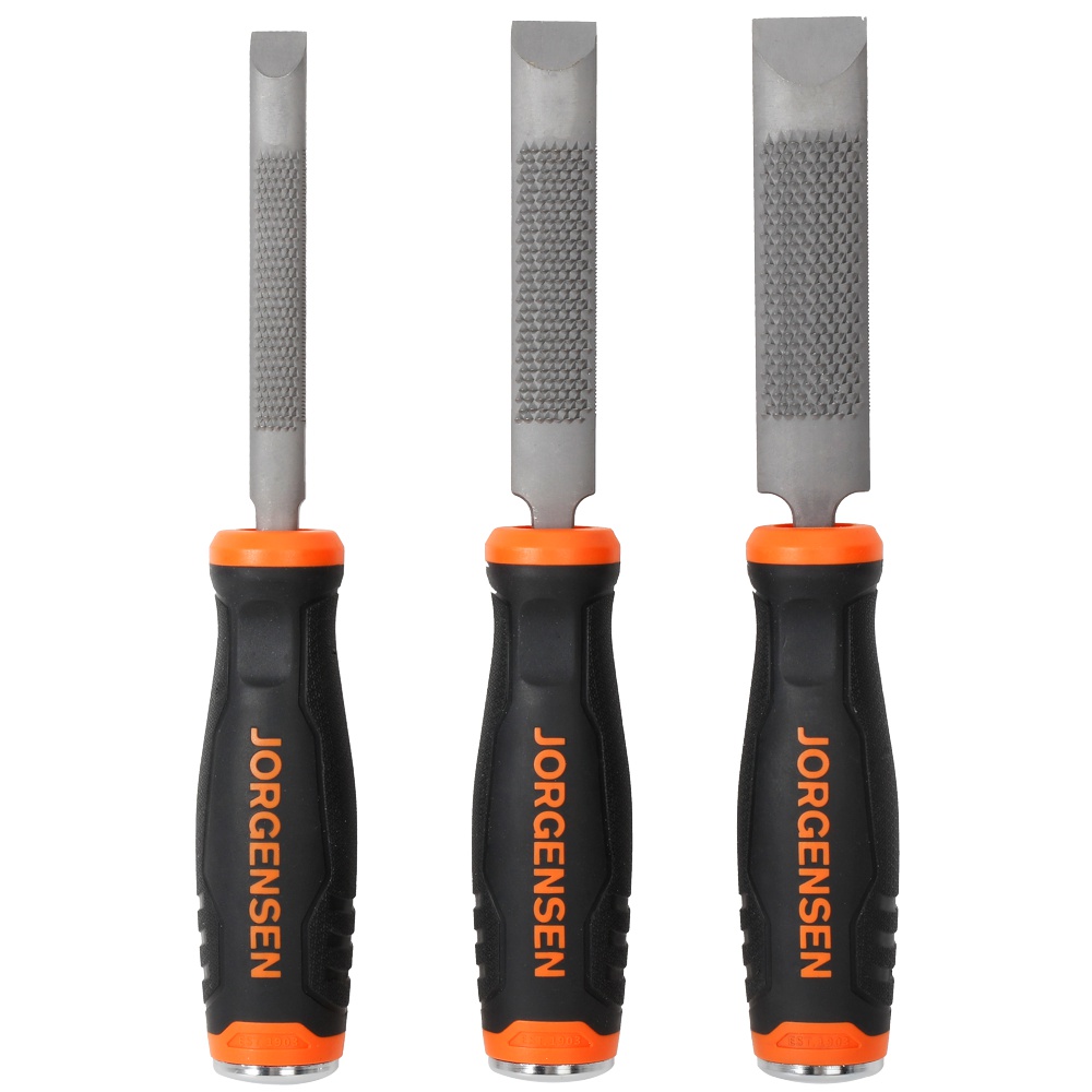 Rasp & Chisel 3pc Set – 12mm, 19mm, 25mm with Metal Caps
