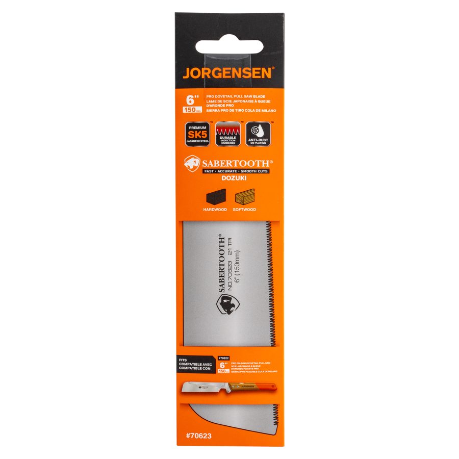 Jorgensen 150mm Dovetail Pull Saw Blade – Fine-Tooth Replacement
