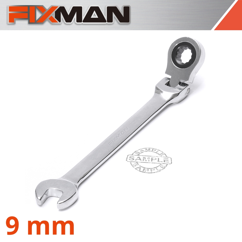 Fixman Flexible Ratchet Combination Wrench 9Mm