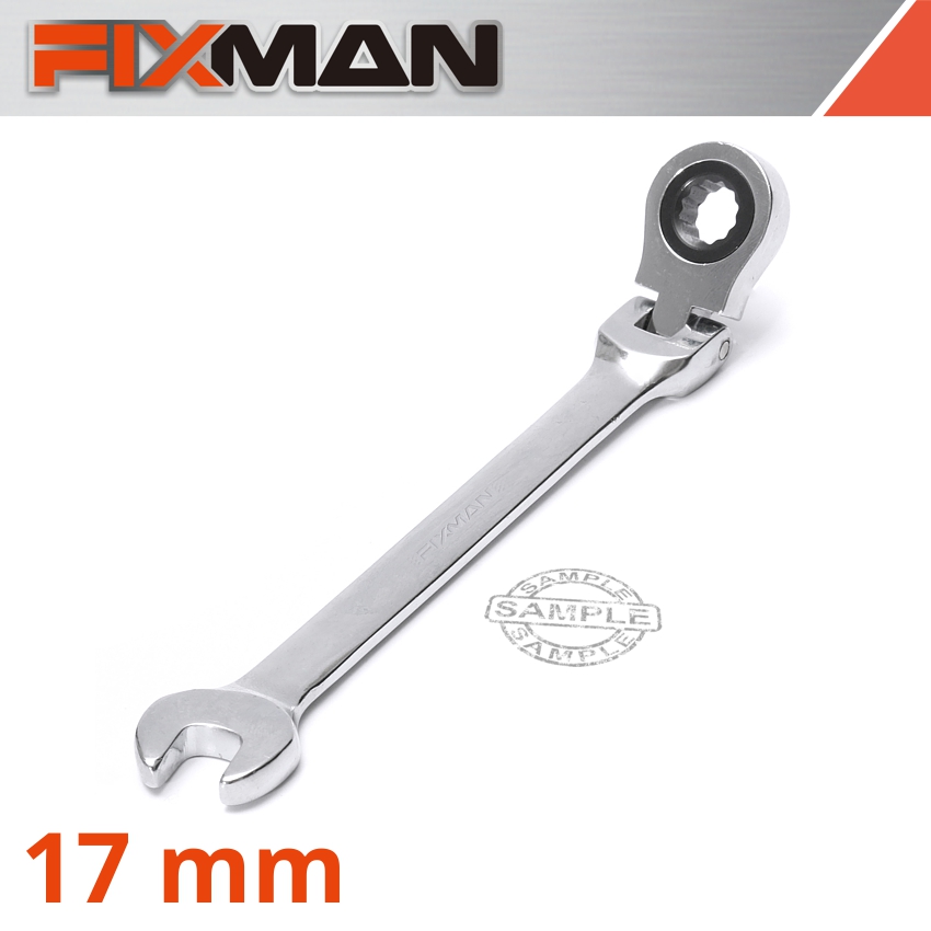 Fixman Flexible Ratchet Combination Wrench 17Mm