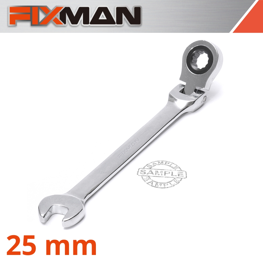 Fixman Flexible Ratchet Combination Wrench 25Mm