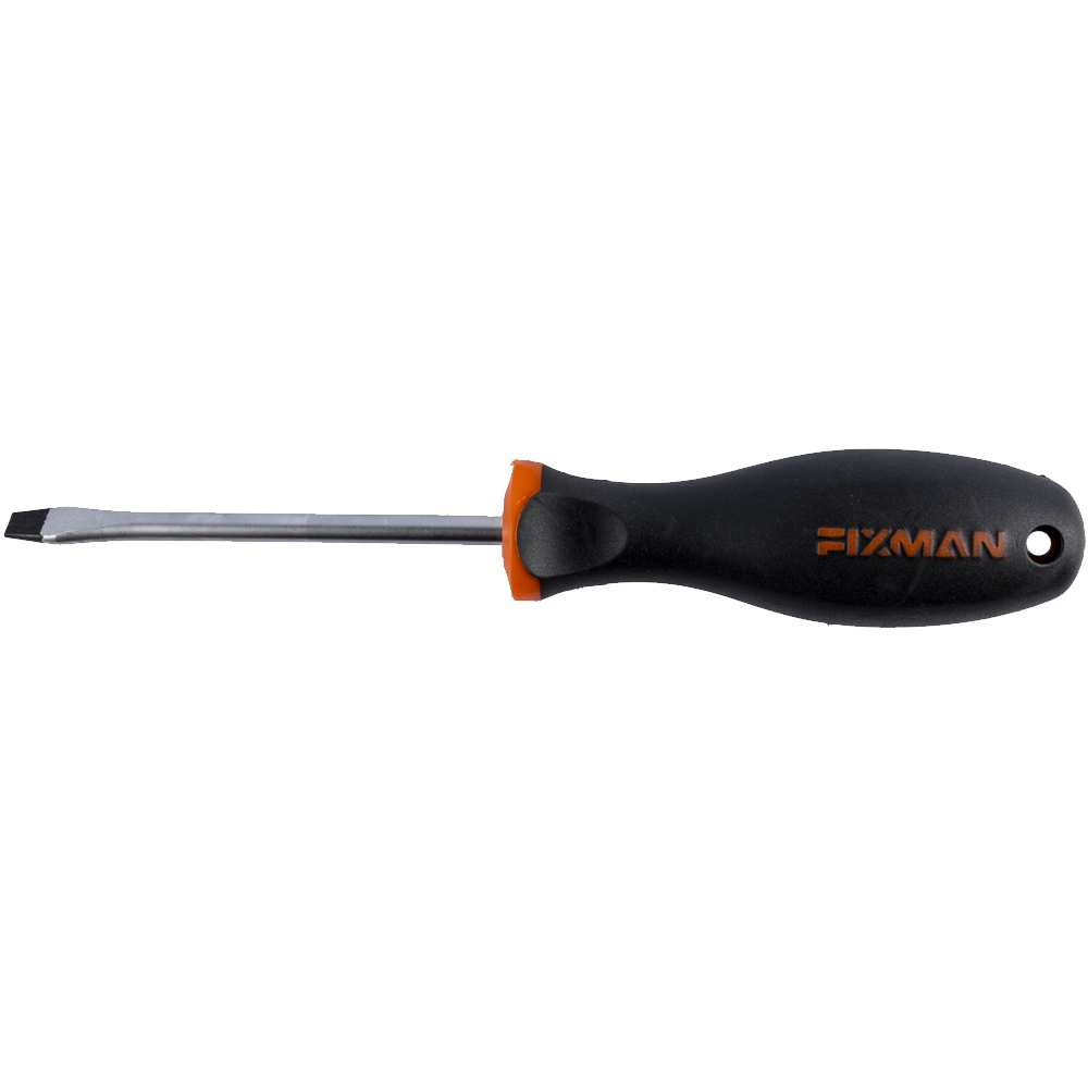 Fixman S/Driver Slotted 6.5X1.2X100Mm Crv With Ergonomic Handle