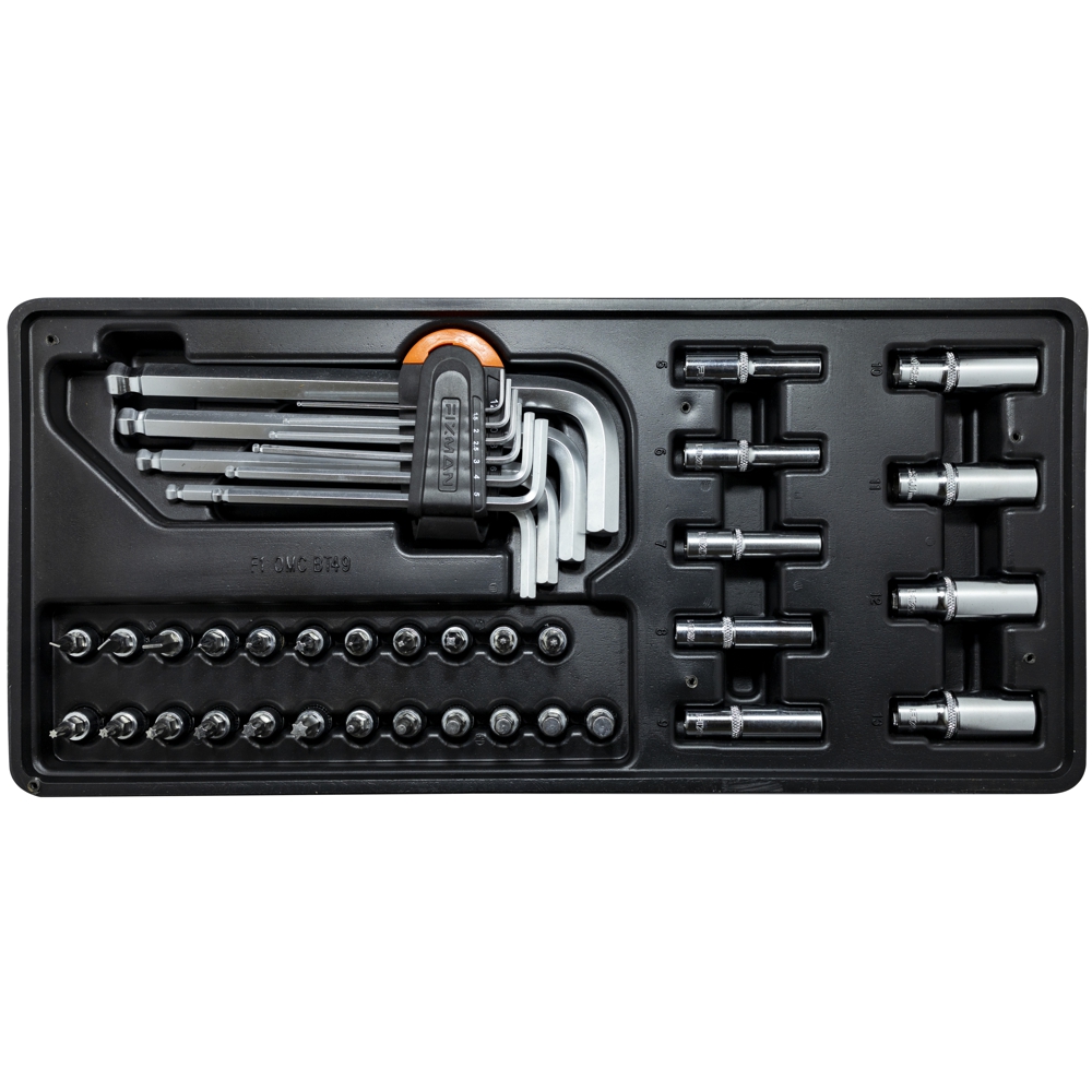 Fixman 33-Pc 1/4' Dr.Sockets & Accessories