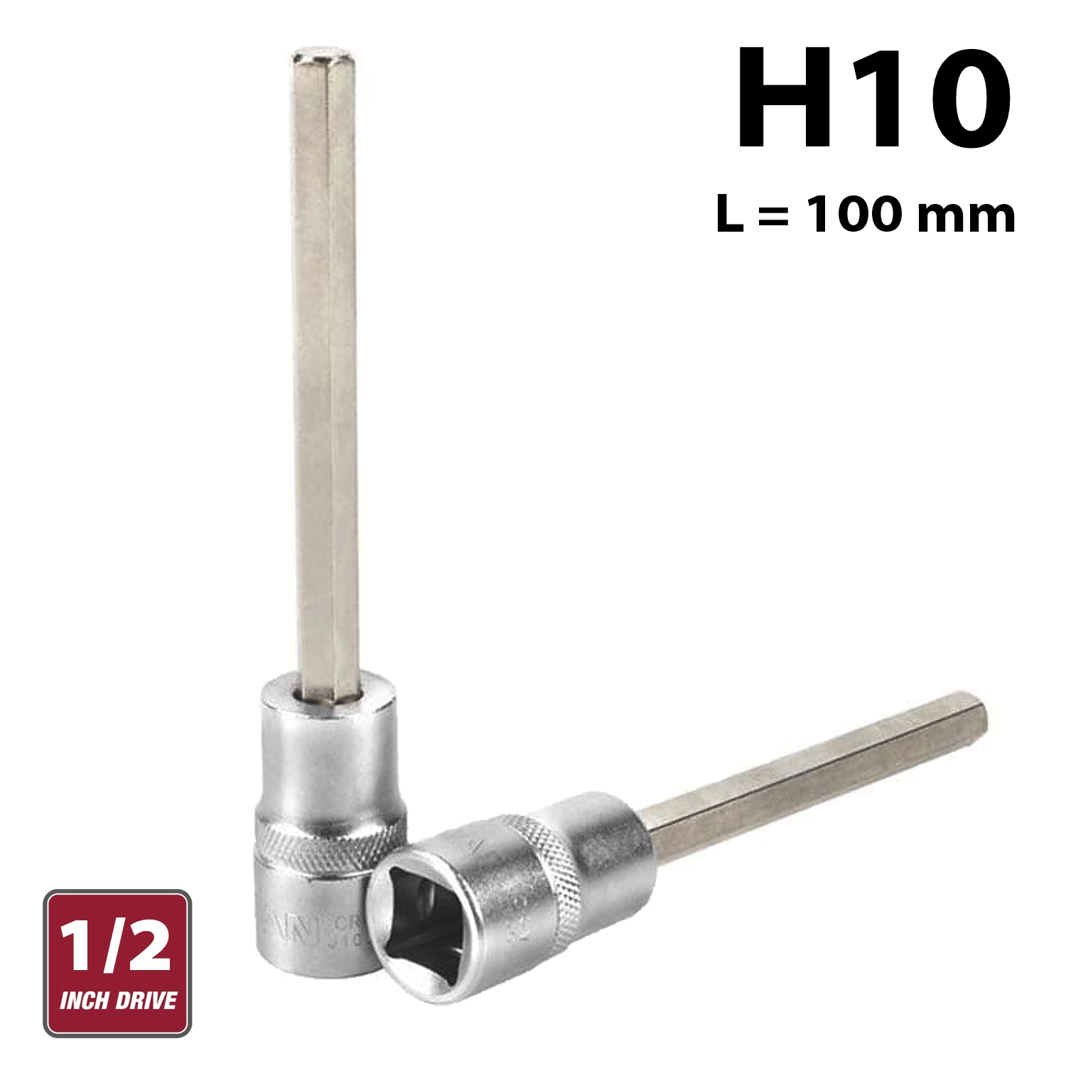 Fixman 1/2' Dr. 10 X 100Mm Hex Allen Bit Socket H10