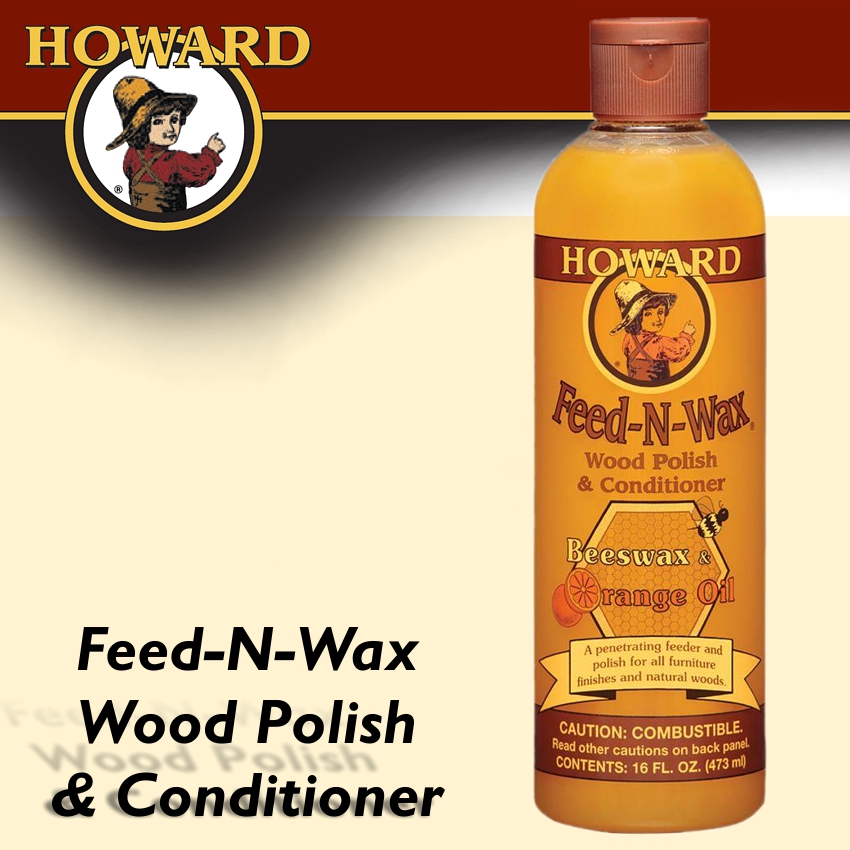 Howard Feed‑N‑Wax Wood Polish & Conditioner – 473 ml