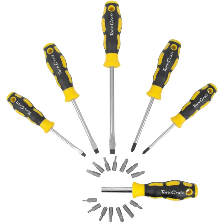 20Pc Screwdriver Set Includes Insert Bits