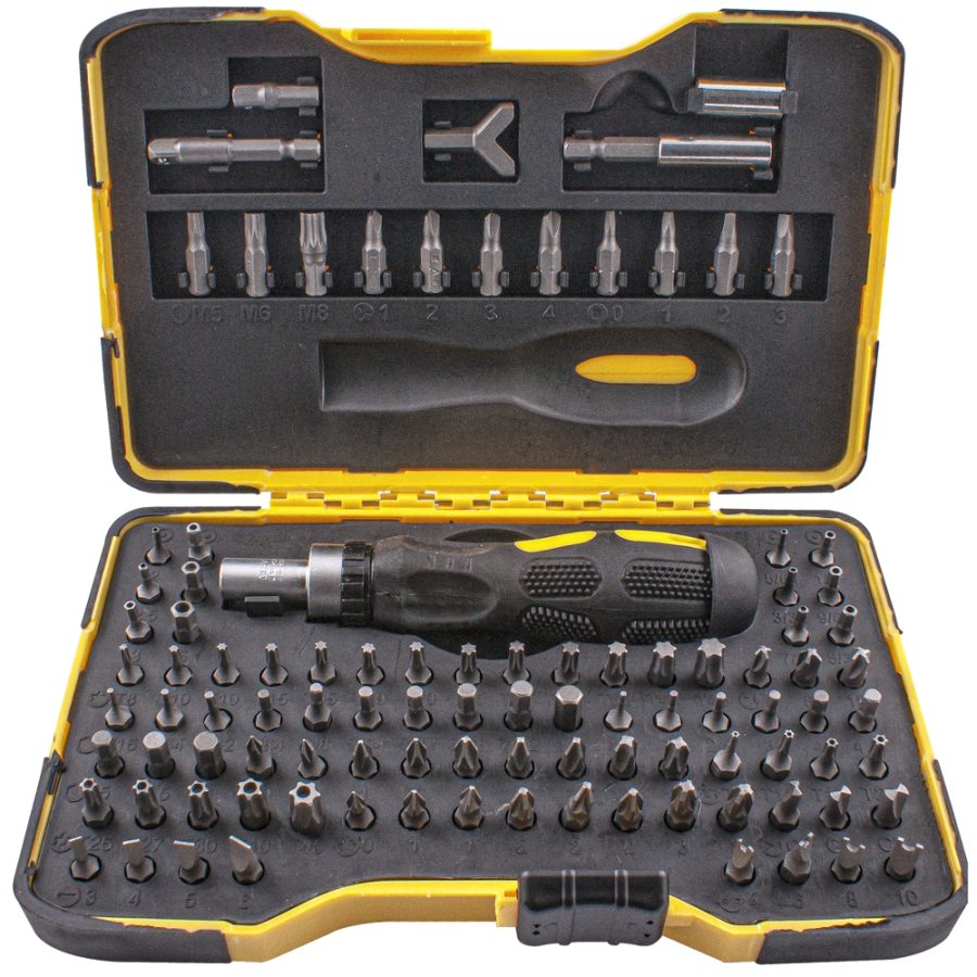Tork Craft 101Pc Screwdriver Bit Set in Storage Case