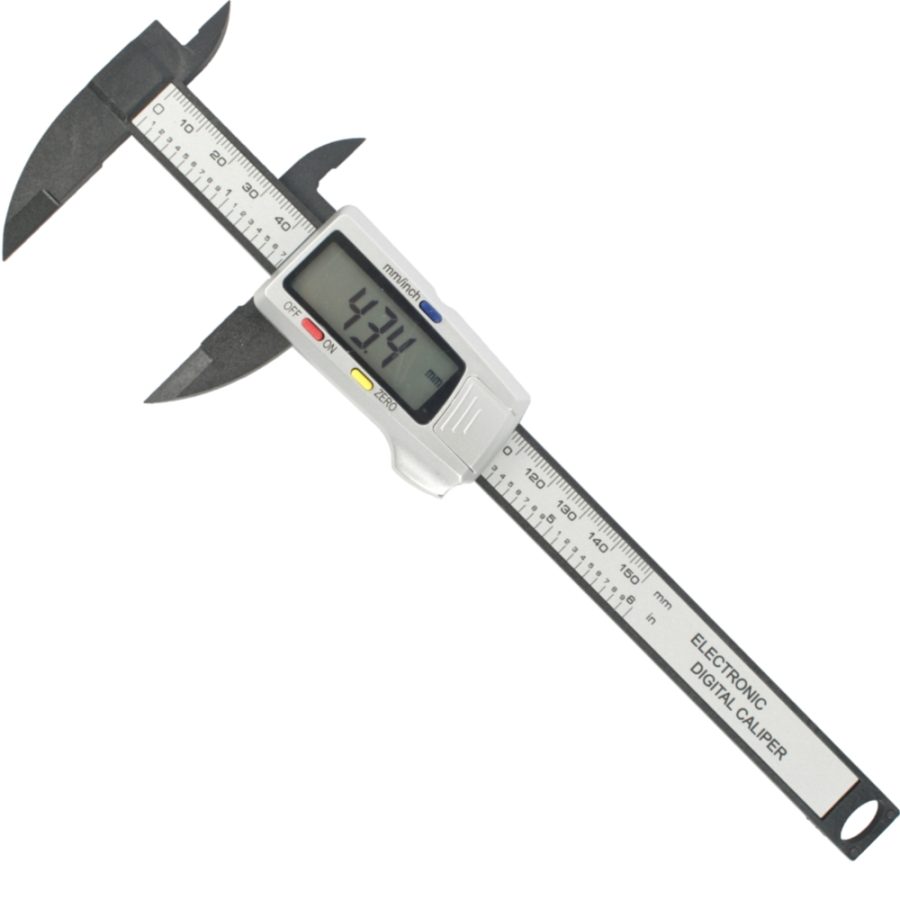 Vernier Carbon Fibre 150Mm Metric / Inch Digital 0.01Mm Acc.