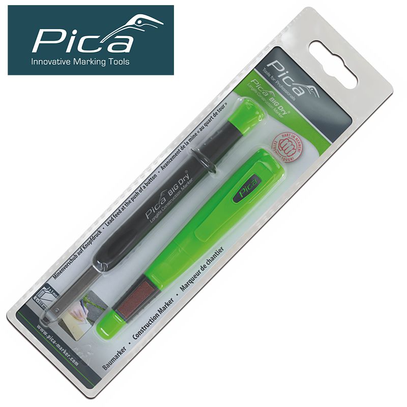 Pica Big Dry Marker – Refillable Graphite Pencil for Builders