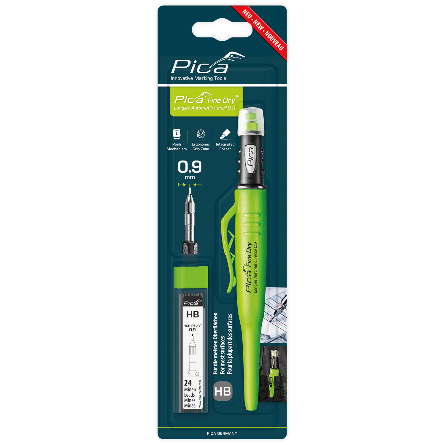 Pica Fine Dry Graphite Lead Bundle – HB (7070 + 7030)