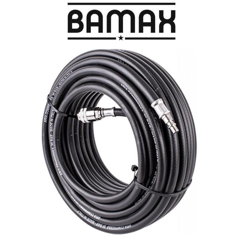 Bamax Rubber Air Hose 10mm x 20m – Quick Coupler Included
