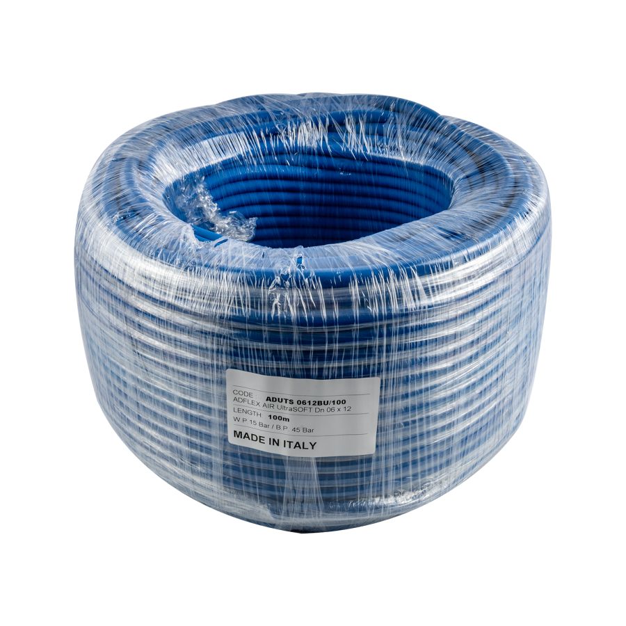 Bamax Ultra Soft Air Hose 6mm x 12mm Blue 100m – BP 45 Bar