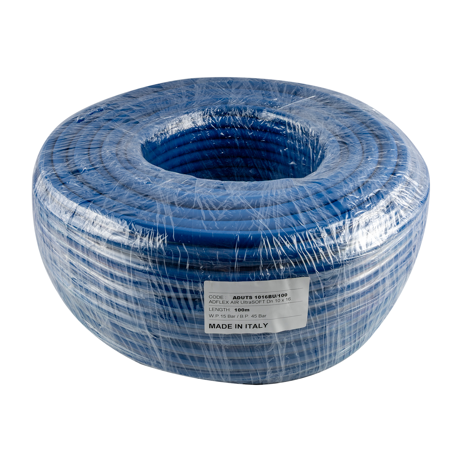 Ultra Soft Air Hose 10Mm X16Mm Blue X100M Bp45 Bar