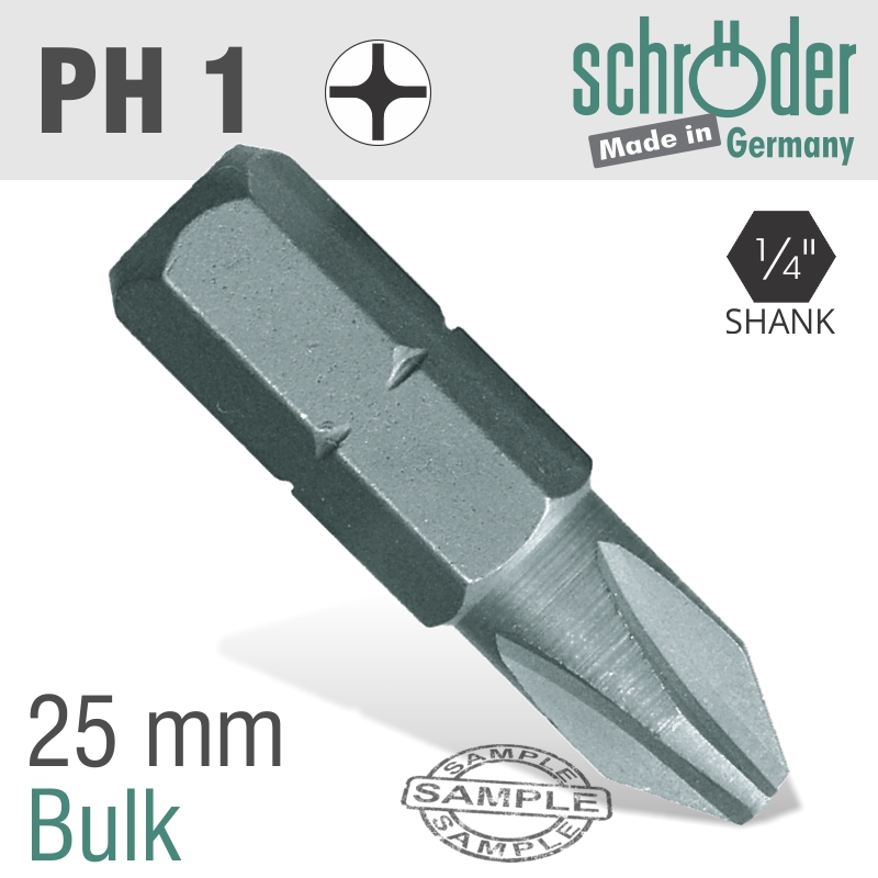 Phil.No.1X25Mm Classic Bit Bulk