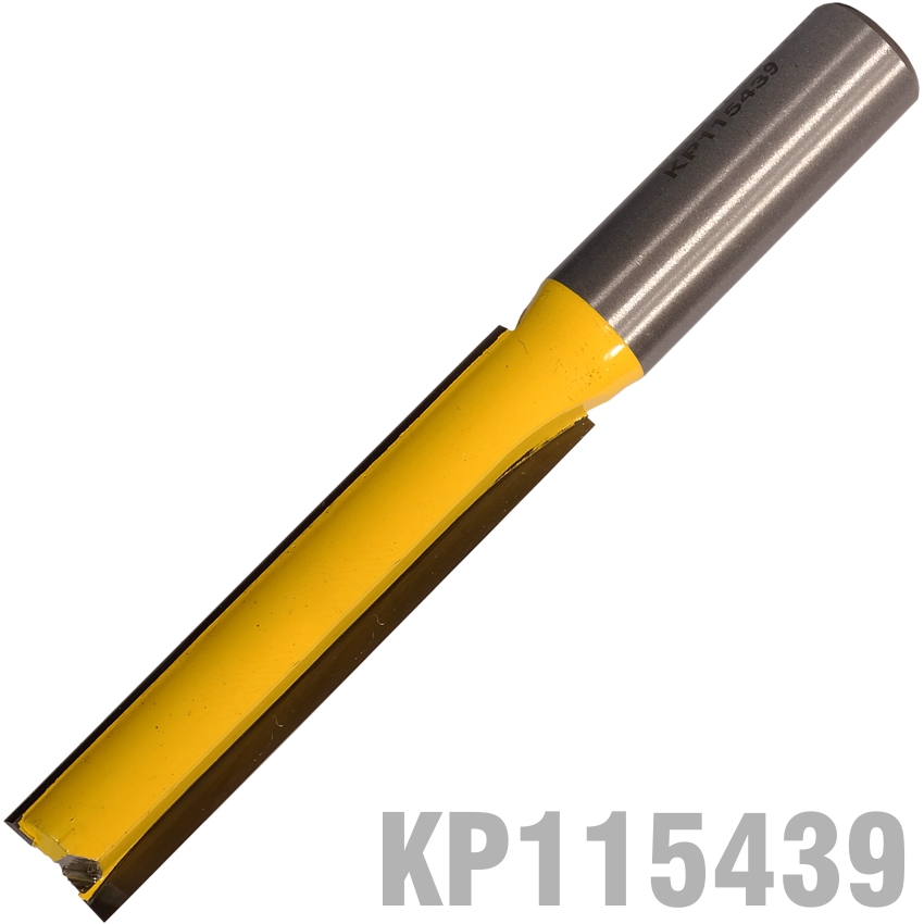 Straight Bit 1/2'(12.7Mm) X 2 1/2'(63.5Mm) Cut 2 Flute With Bottom Cut