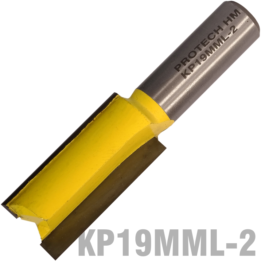 Straight Bit 19Mm X 38Mm Cut 2 Flute Metric 1/2' Shank