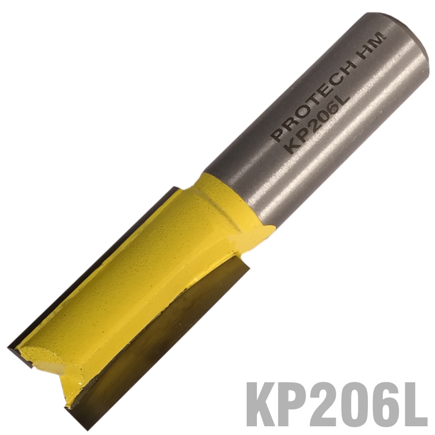 Straight Bit 9/16' (14.3Mm) X 1 1/4'(31.8Mm) Two Flute 1/2' Shank