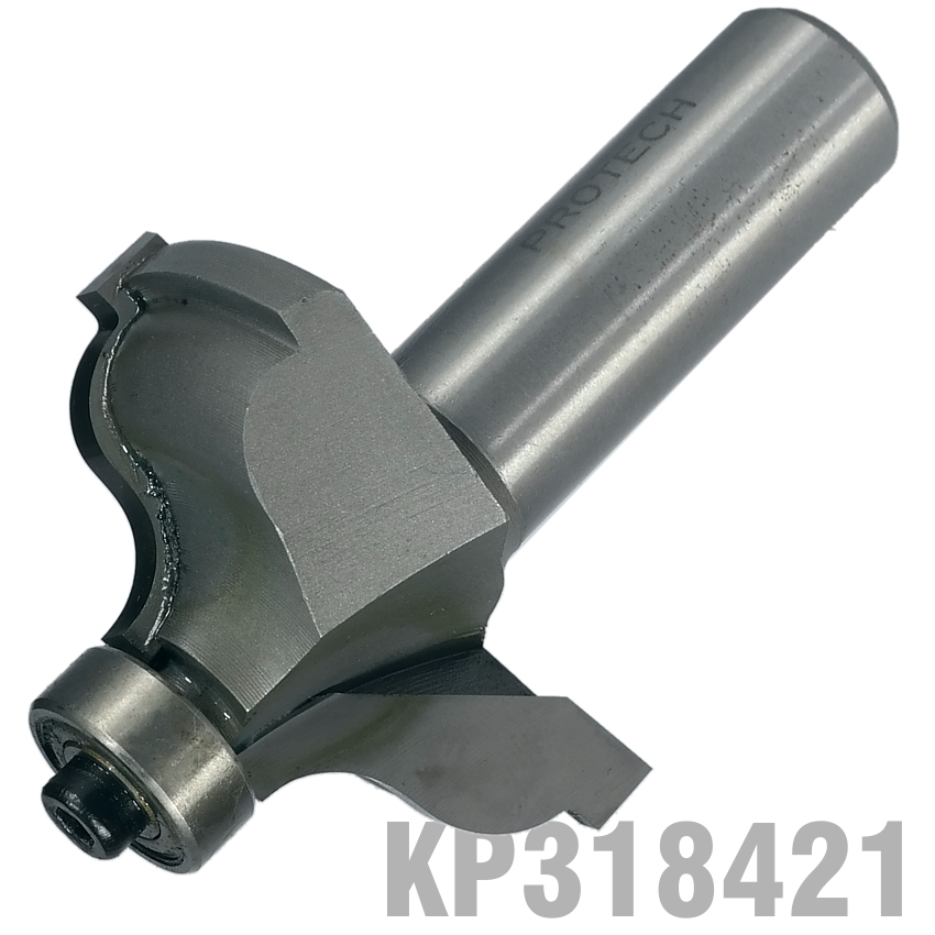 Quirk Topped Ogee 1/5/8' X 11/16'Radius 1/4' 1/2' Shank