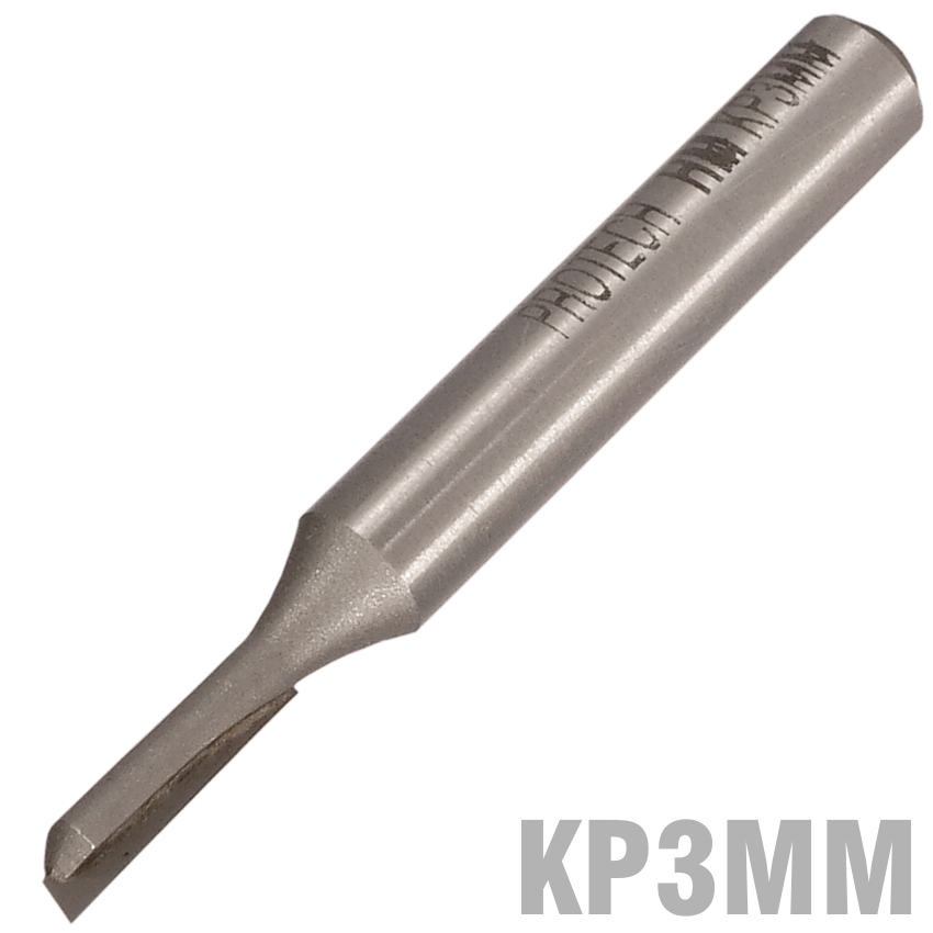 Straight Bit 3Mm X 13Mm Single Flute Metric 1/4'Shank