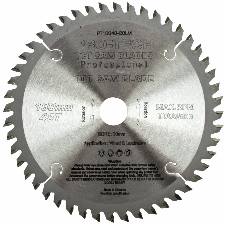 Saw Blade Tct 160X2.2X20X48T Wood Prof. Pro-Tech Fes. Ts55 Pw1