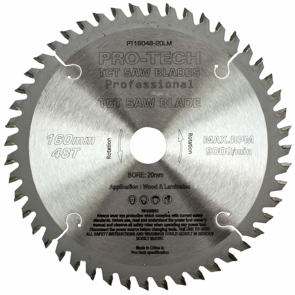 Saw Blade Tct 160X2.2X20X48T Wood Prof. Pro-Tech Fes. Ts55 Pw1