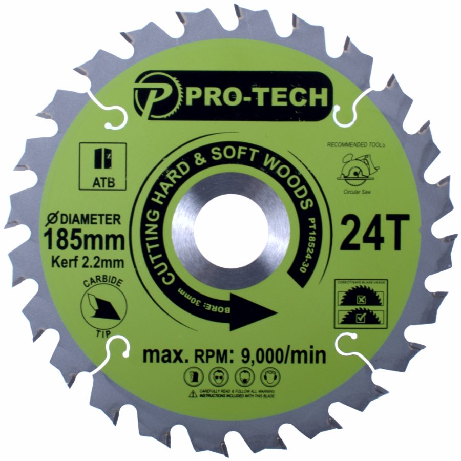 Saw Blade Tct 185 X 2.2 X 30 X 24T Wood Prof.