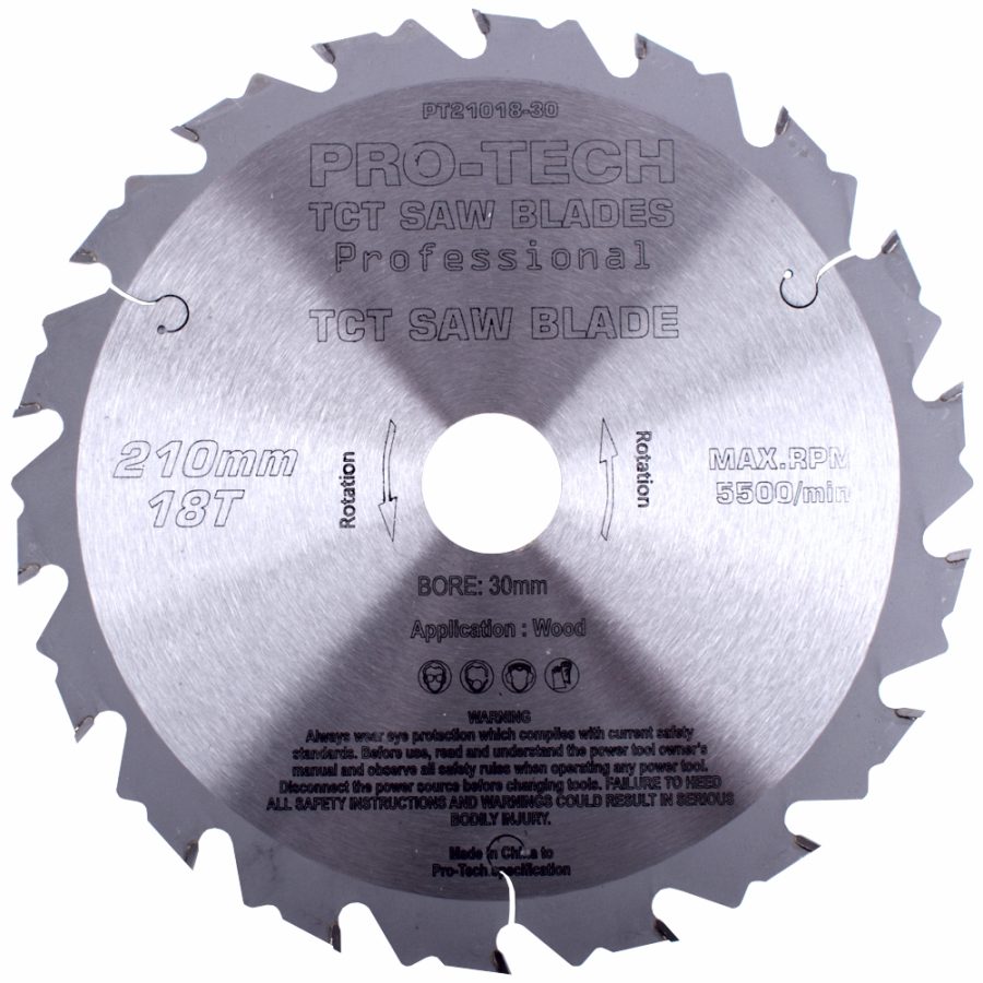 Saw Blade Tct 210X2.4X30X18T Wood Prof. Pro-Tech Fes. Ts75