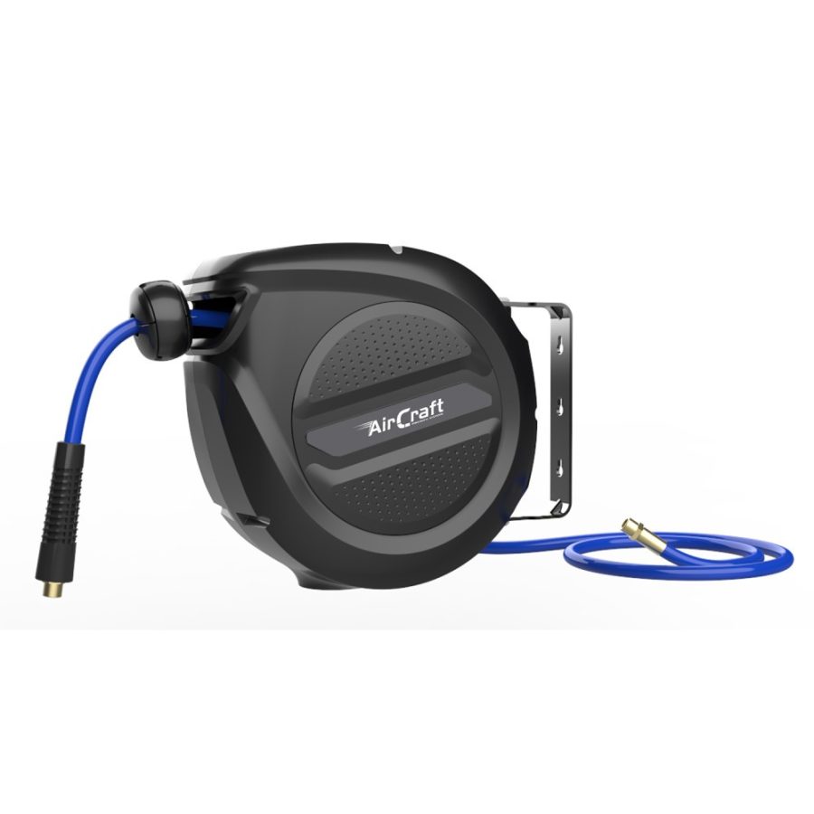 Air Hose Reel 9m 12mm OD x 8mm ID PU Hose Auto Retract – Aircraft