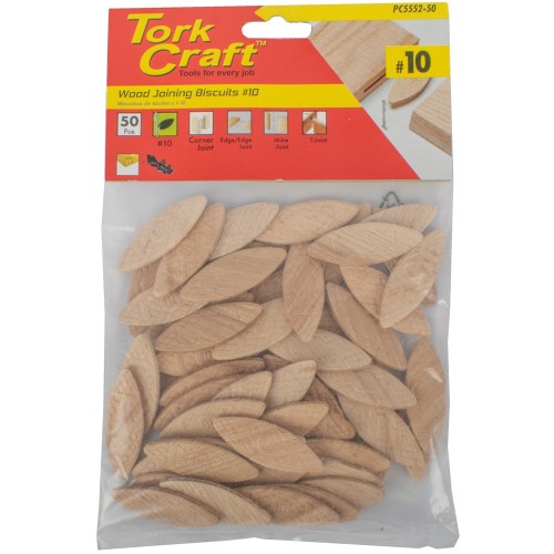 Biscuit Joining #10 – 50-Pack Compressed Beechwood Joiner Biscuits