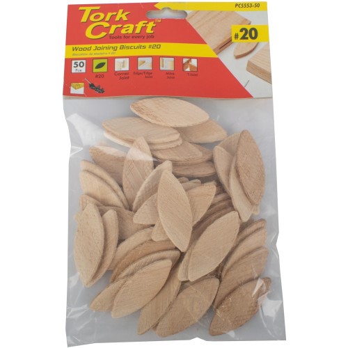 Biscuit Joining #20 – 50-Pack Beechwood Woodworking Biscuits
