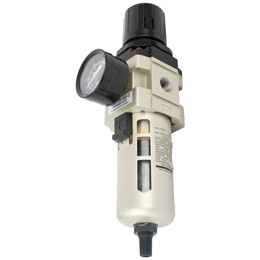 Aircraft Filter / Regulator 1/4" In Line With Auto Drain