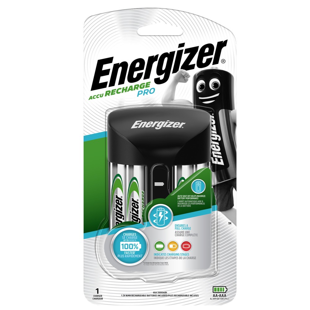 Energizer® PRO Charger (4x AA 2000mAh Batteries Included)
