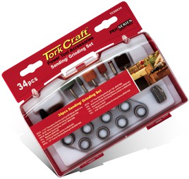 Sanding & Grinding Set – 34pc Mini Rotary Tool Kit