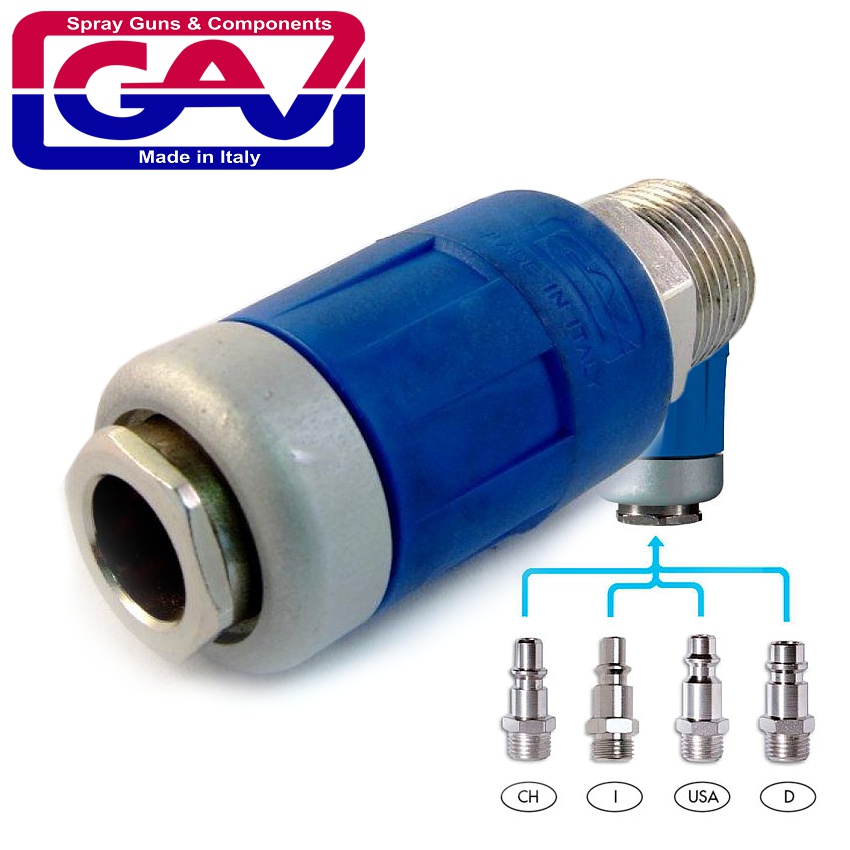 Safety Quick Coupler 1/2M Packaged Two Stage Release