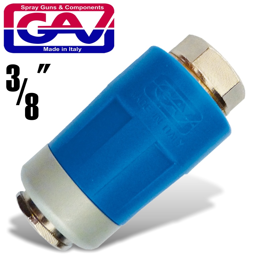 Safety Quick Coupler 3/8F Packaged Two Stage Release Airblock
