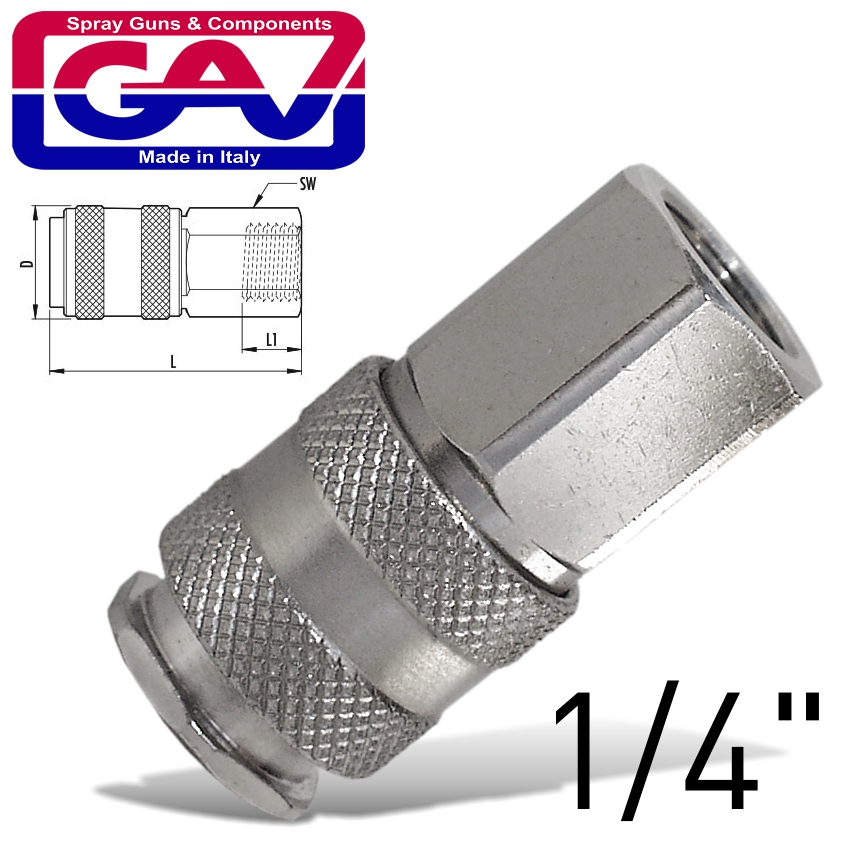 Universal Quick Coupler 1/4F