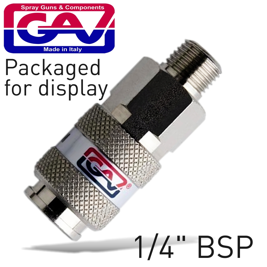 Universal Quick Coupler 1/4'M Packaged