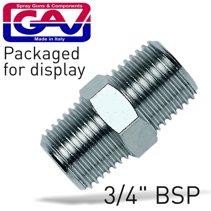 Taper Nipple 3/4 X 3/4mm Packaged