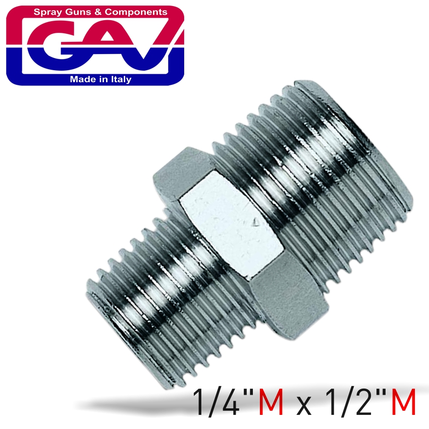 Taper Reducer Nipple 1/4 X 1/2M/M