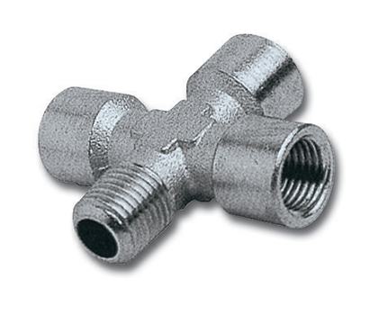 4-Way Connector 1/4'3F/1M Packaged
