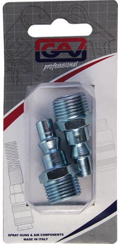Quick Coupler Inserts Aro 3/8'M 2 Packaged