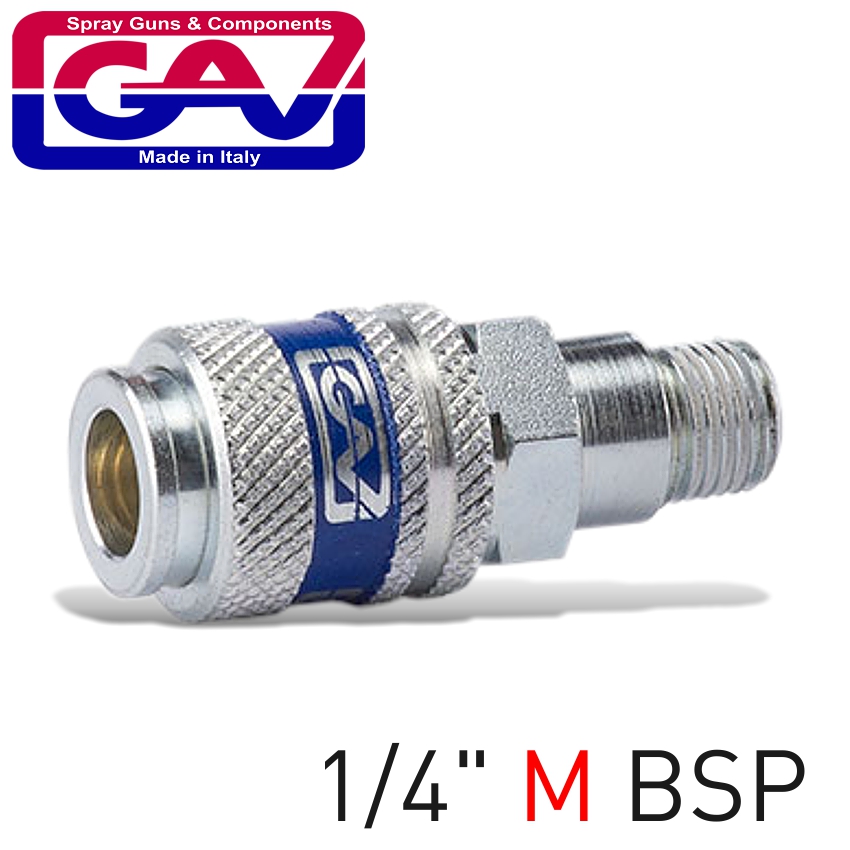 Hardened Steel Quick Coupler 1/4'M