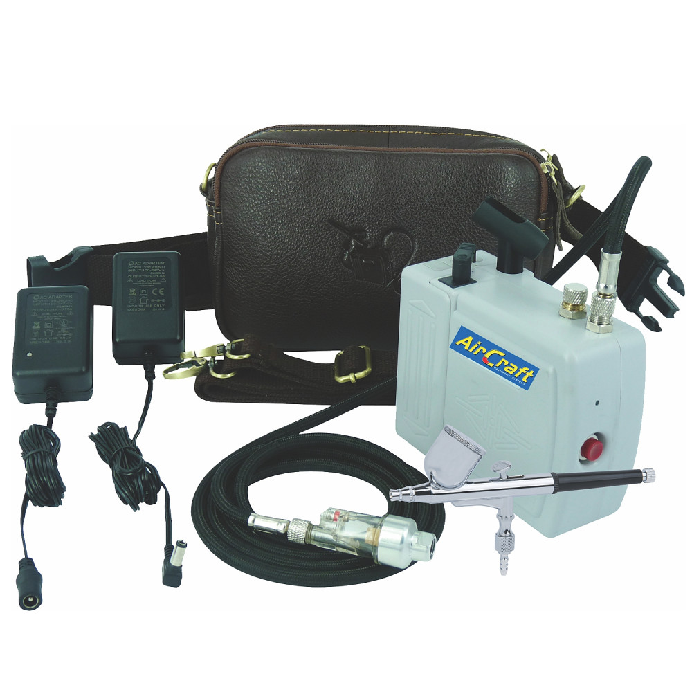 AirCraft Dual Power Mini Airbrush Compressor 12V / Mains