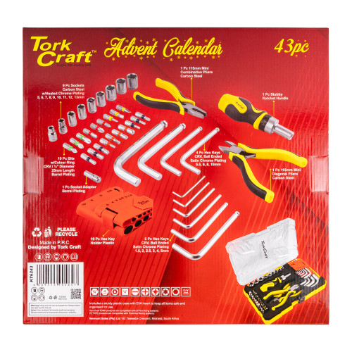 Tork Craft 43pc Advent Calendar Tool Set - Image 3