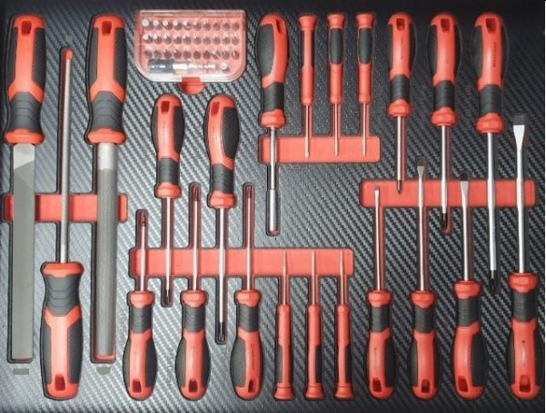 Tork Craft 6 Drawer Roller Tool Box On Castors With 184pc Of Stock - Image 4