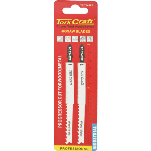 T-shank Jigsaw Blade For Metal/wood 2.4-5mm 5tpi 132mm 2pc