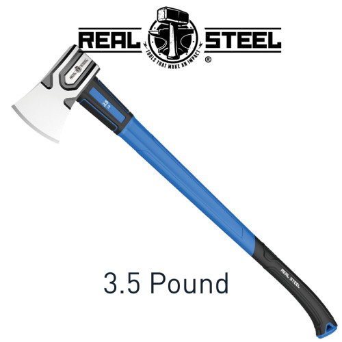 Real Steel 3.5lb Axe – Forged Head, Graphite Handle