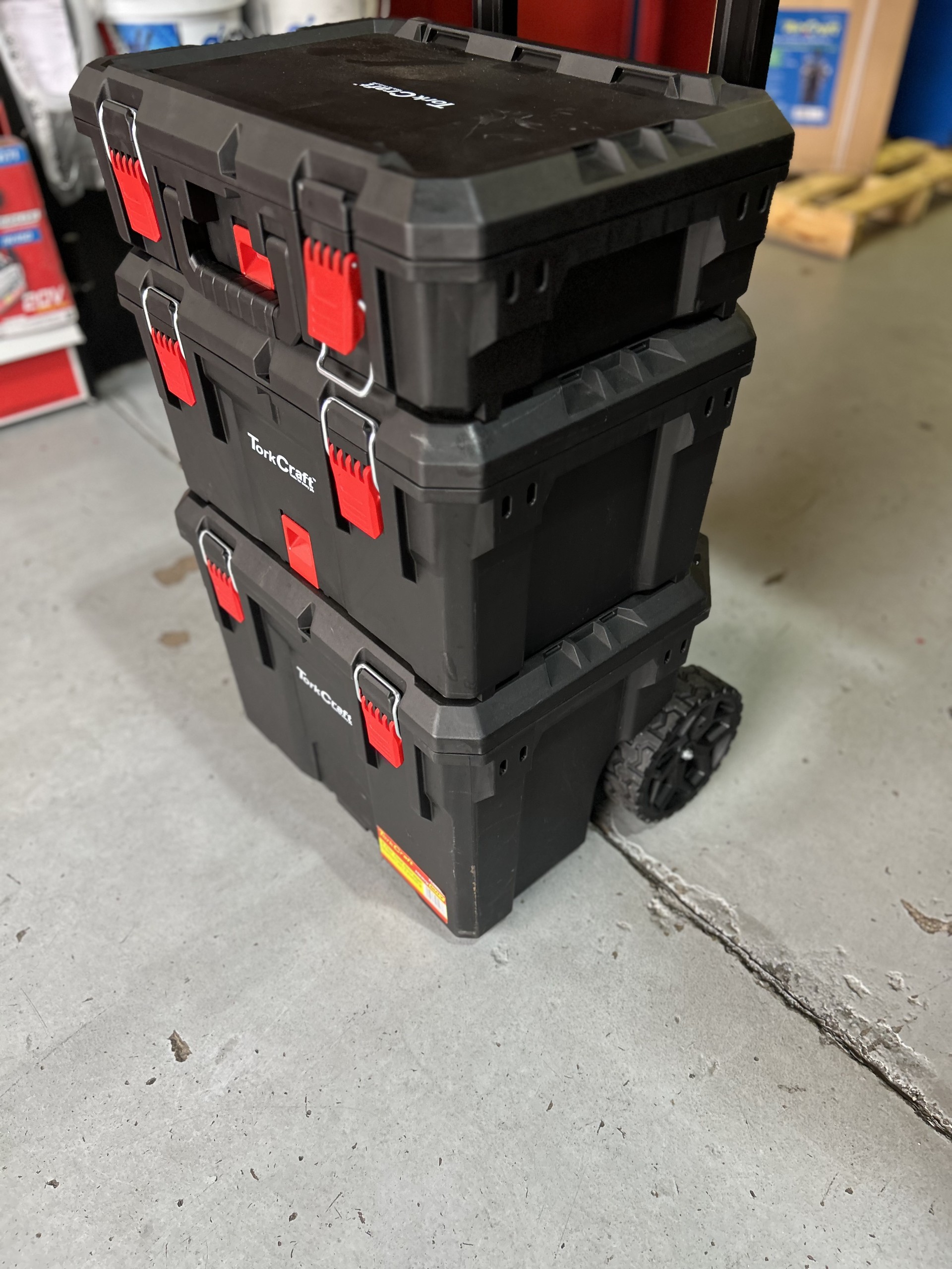 Tork Craft Plastic Tool Storage Station 3 Tier On Castors - Image 2