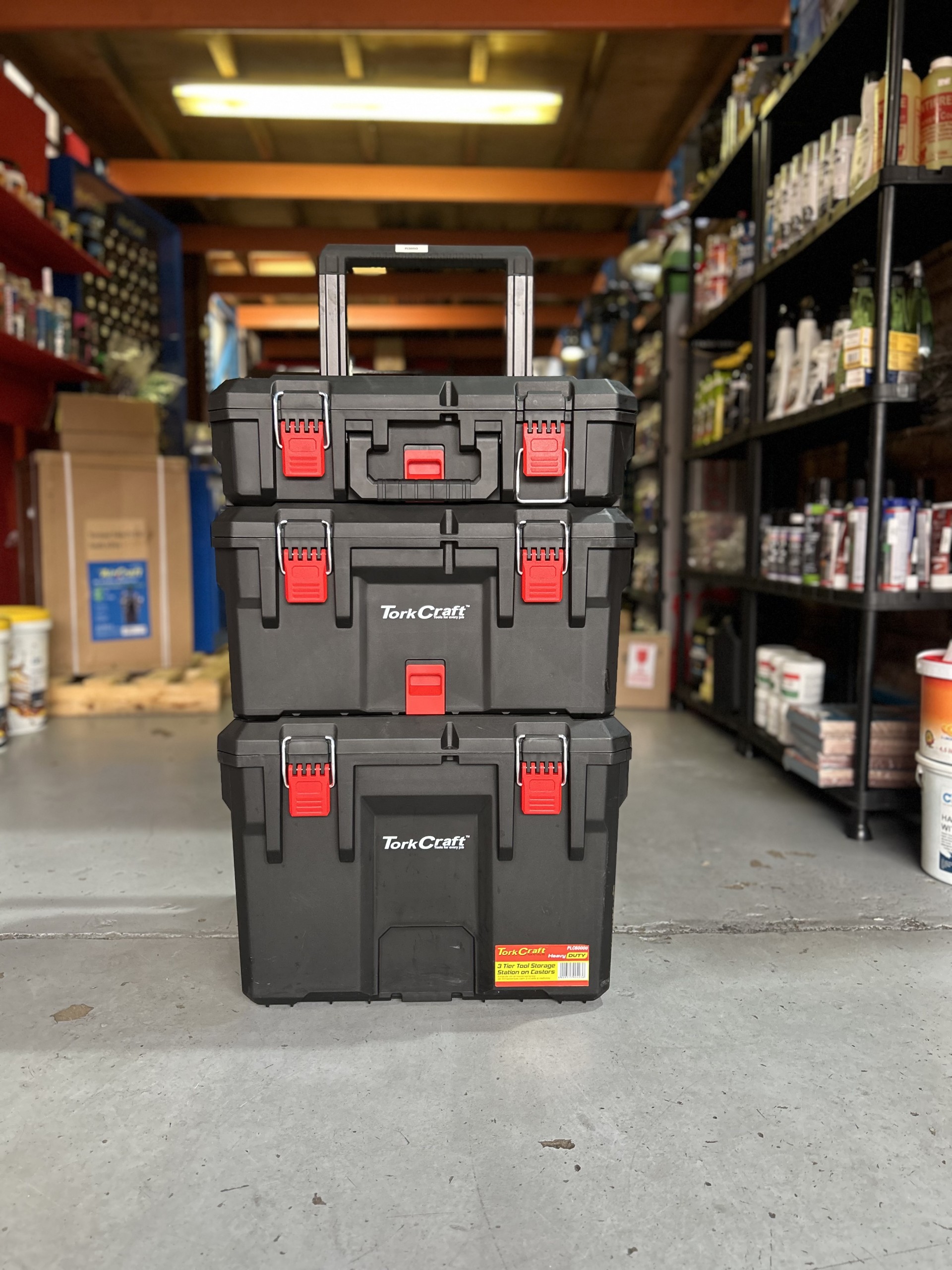 Tork Craft Plastic Tool Storage Station 3 Tier On Castors - Image 3