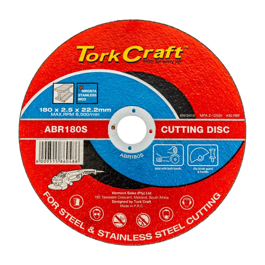 Cutting Disc Steel 180 X 2.5 X 22.22